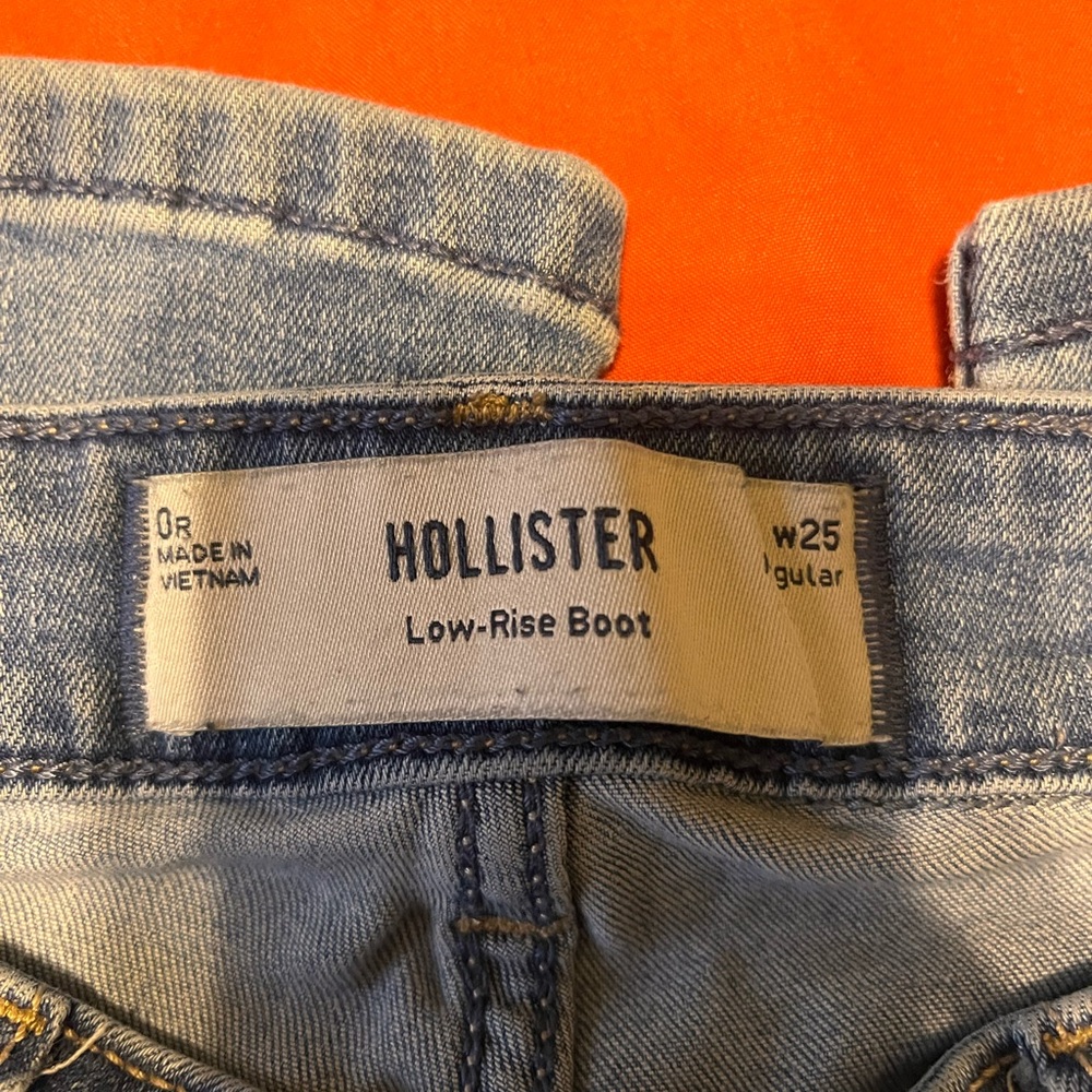 Hollister Dark and Light Blue Straight Jeans - Picture 12 of 13